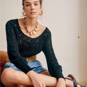 Sezane Artie Jumper Black sz XS